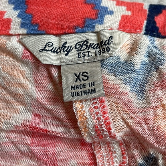 Lucky Brand Printed Top - Picture 3 of 4